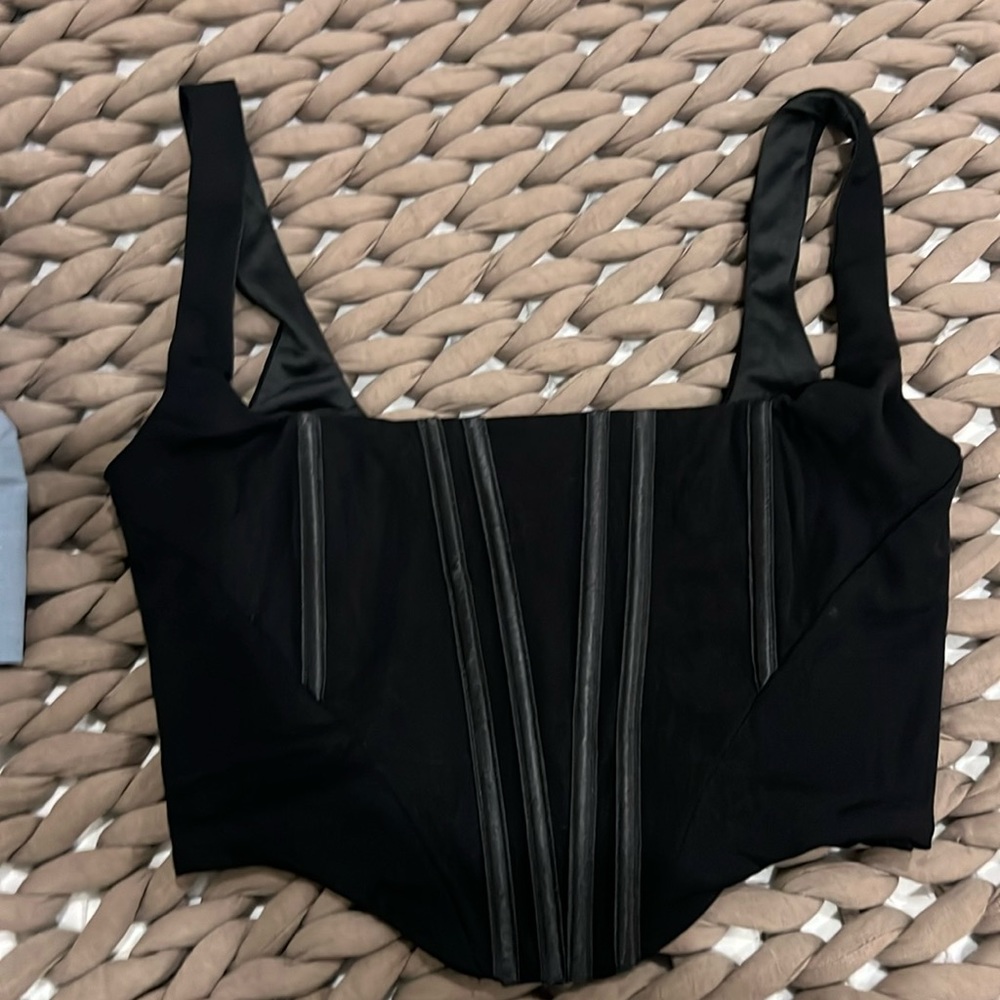Black corset top